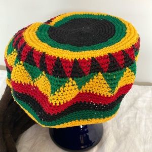 100% Cotton and Wool Rastafarian Hat